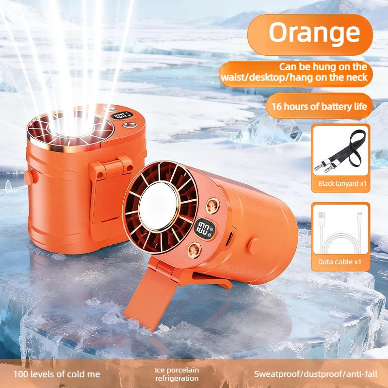 Portable Waist Fan Clip-On Rechargeable Outdoor Fan