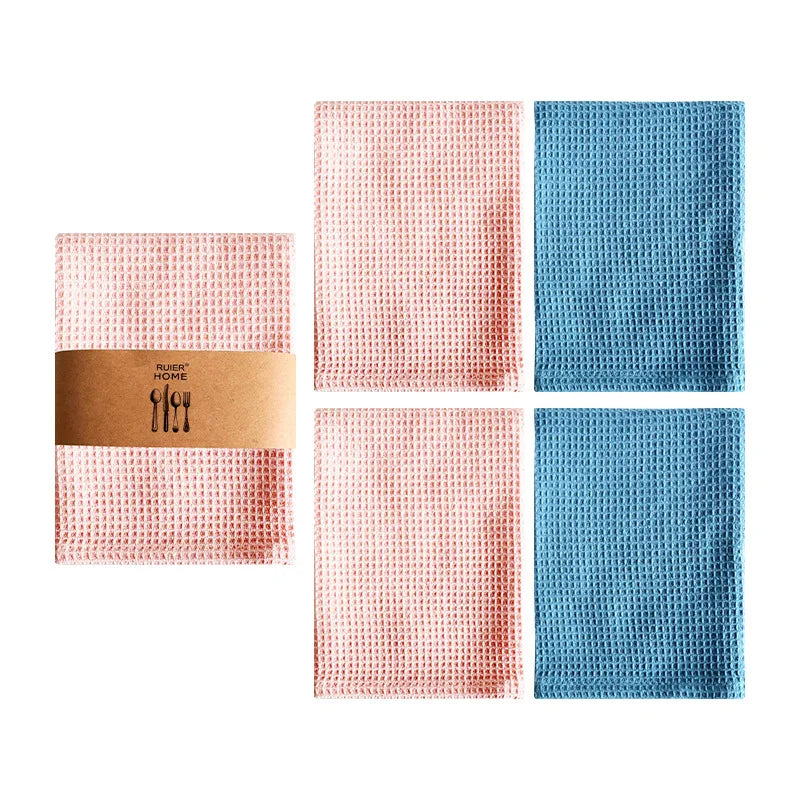 Kitchen Dish Towels Cotton Absorbent Tea Cloths