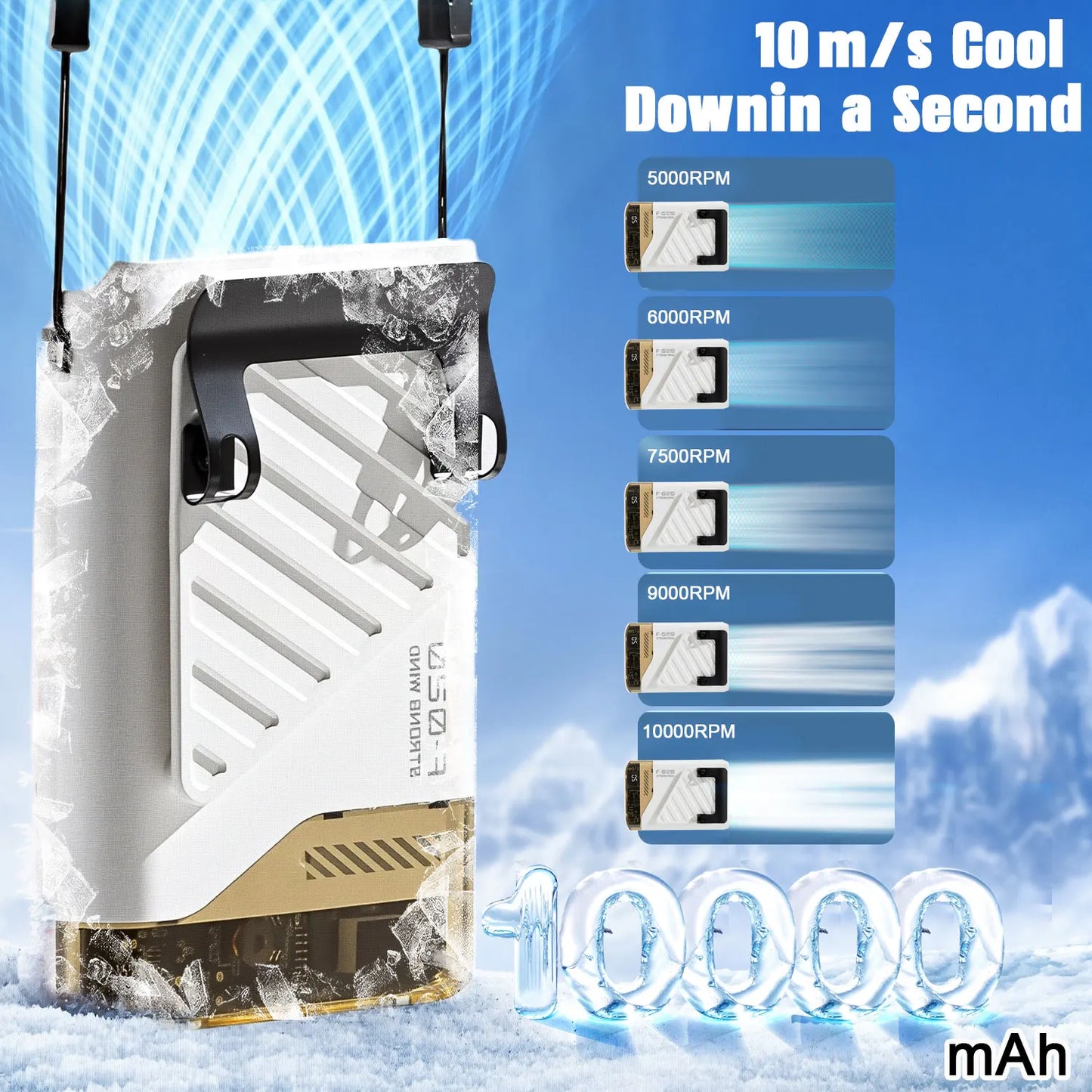 Portable Waist Fan Wearable Clip Cooling Fan