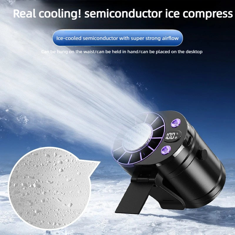 Portable Waist Fan Clip-On Rechargeable Outdoor Fan