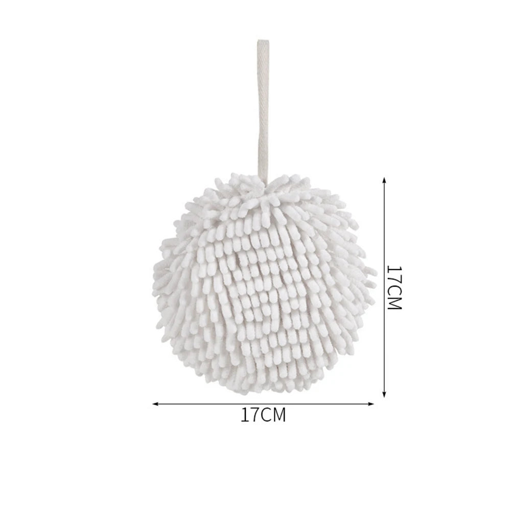Hand Towel with Hanging Loop Soft Absorbent Cloth