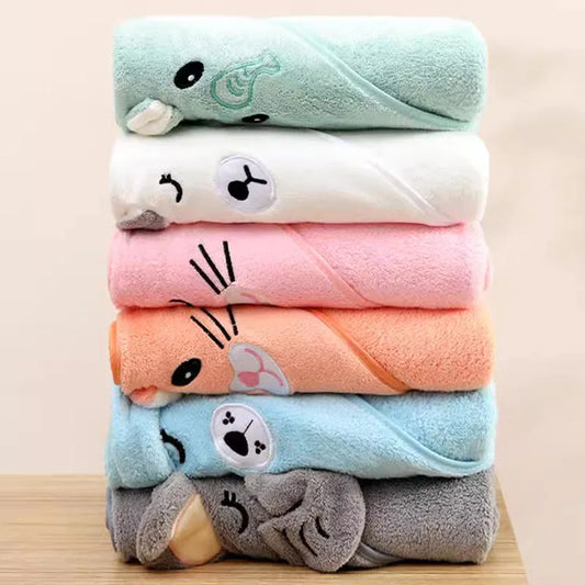 Baby Bath Towel Soft Newborn Swaddle & Blanket