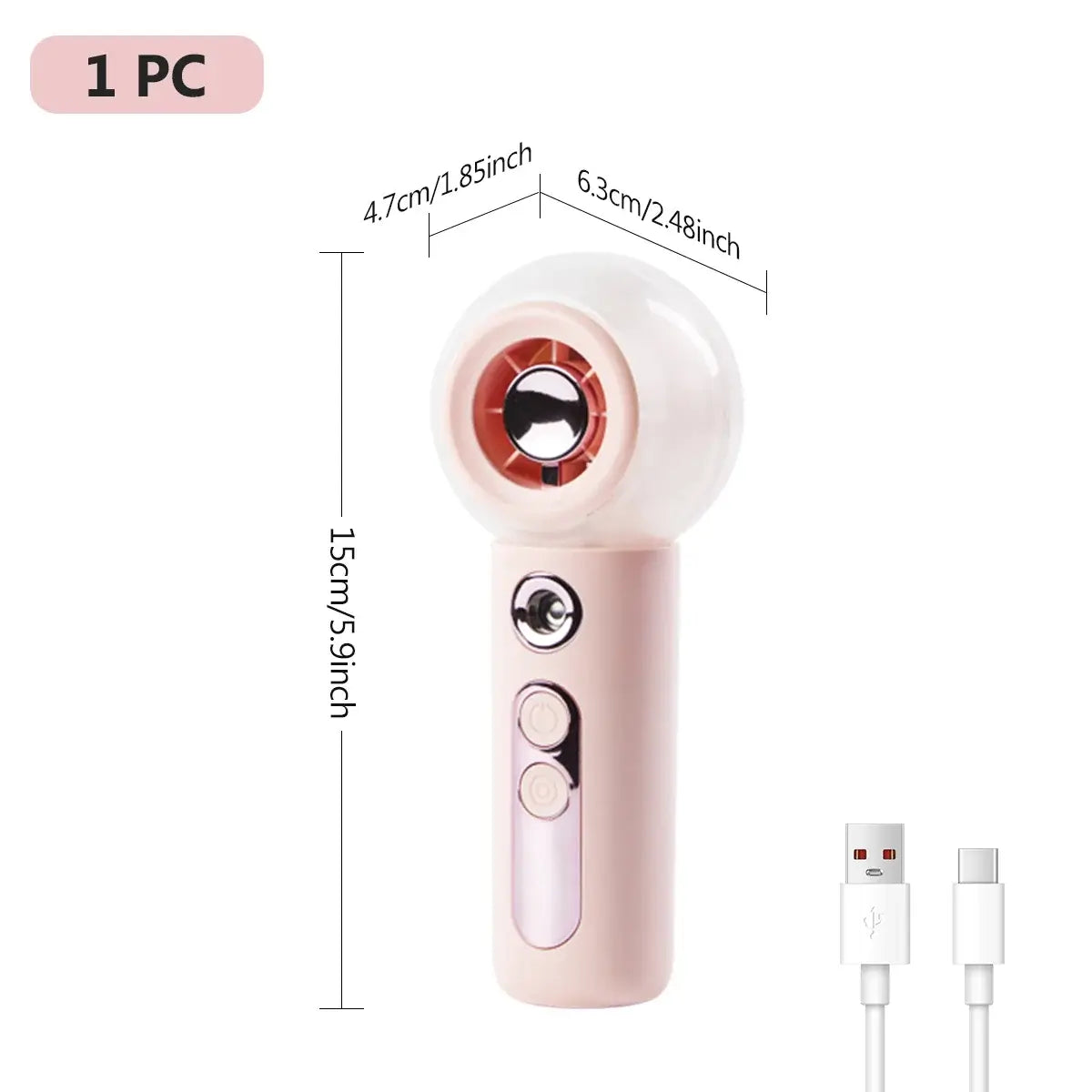 Handheld Misting Fan Portable Powerful Turbo Personal Mister