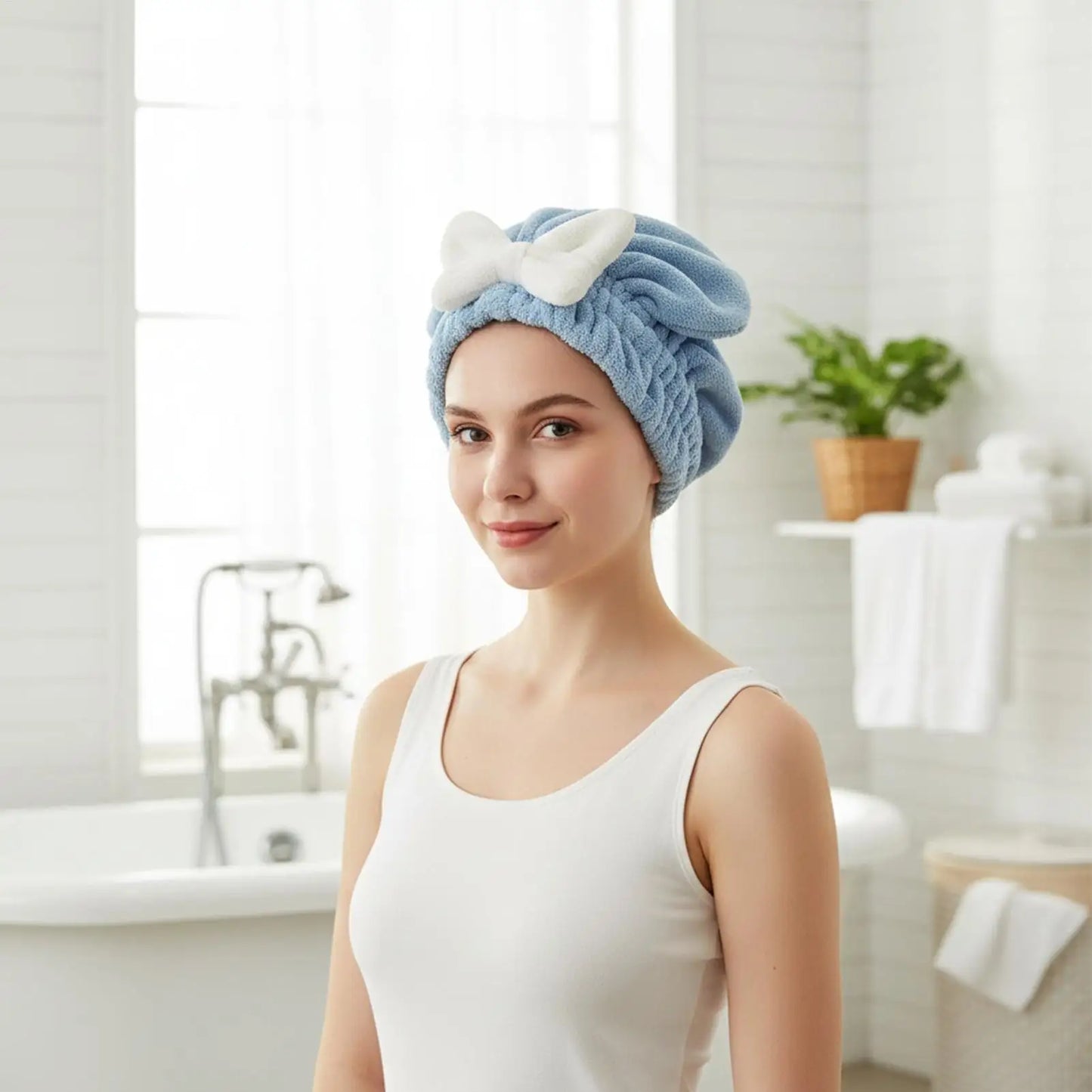 Hair Towel Wrap Super Absorbent Microfiber Cap