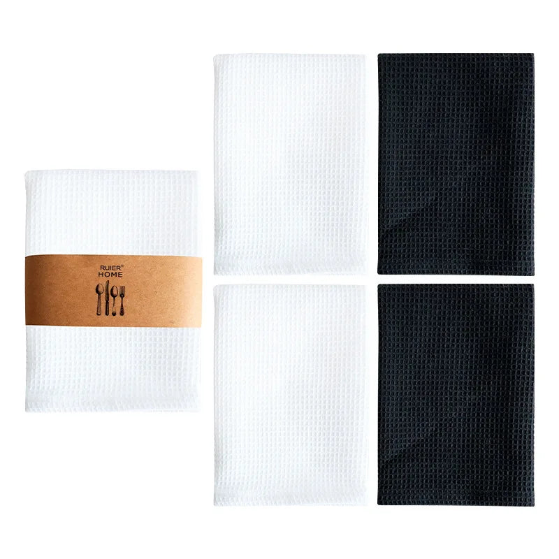 Kitchen Dish Towels Cotton Absorbent Tea Cloths