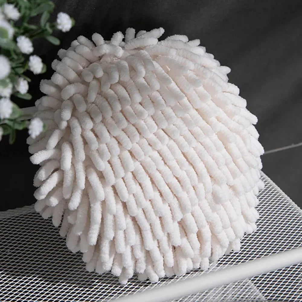 Hand Towel with Hanging Loop Soft Absorbent Cloth