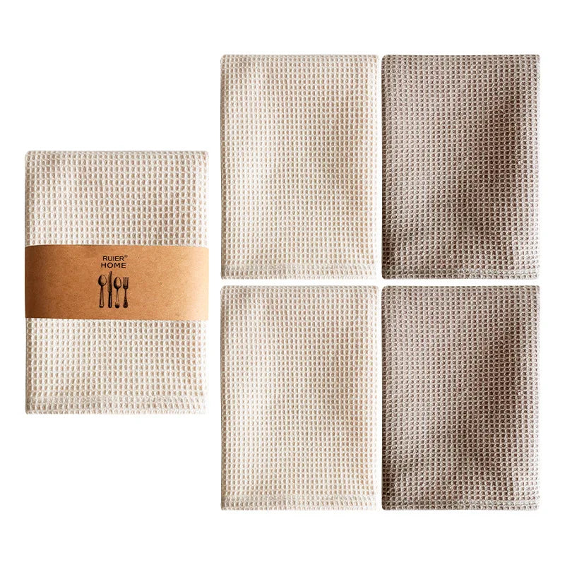 Kitchen Dish Towels Cotton Absorbent Tea Cloths