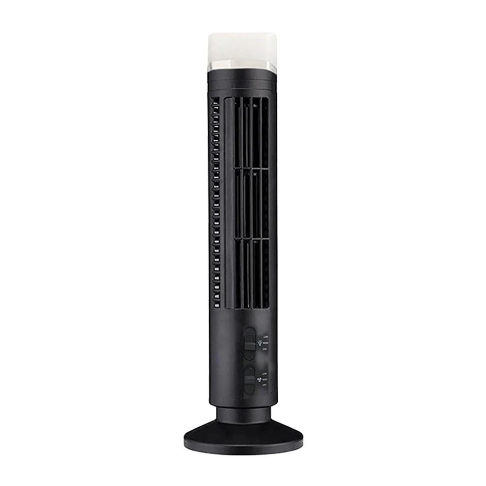 USB LED Tower Fan Bladeless Cooling Fan - Quiet & Portable