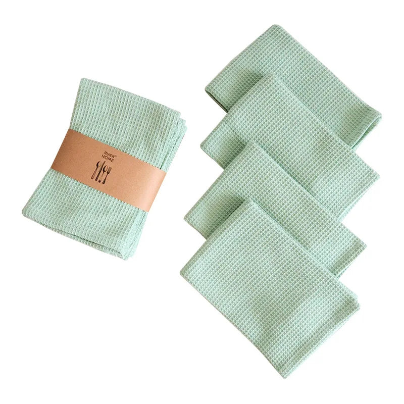 Kitchen Dish Towels Cotton Absorbent Tea Cloths