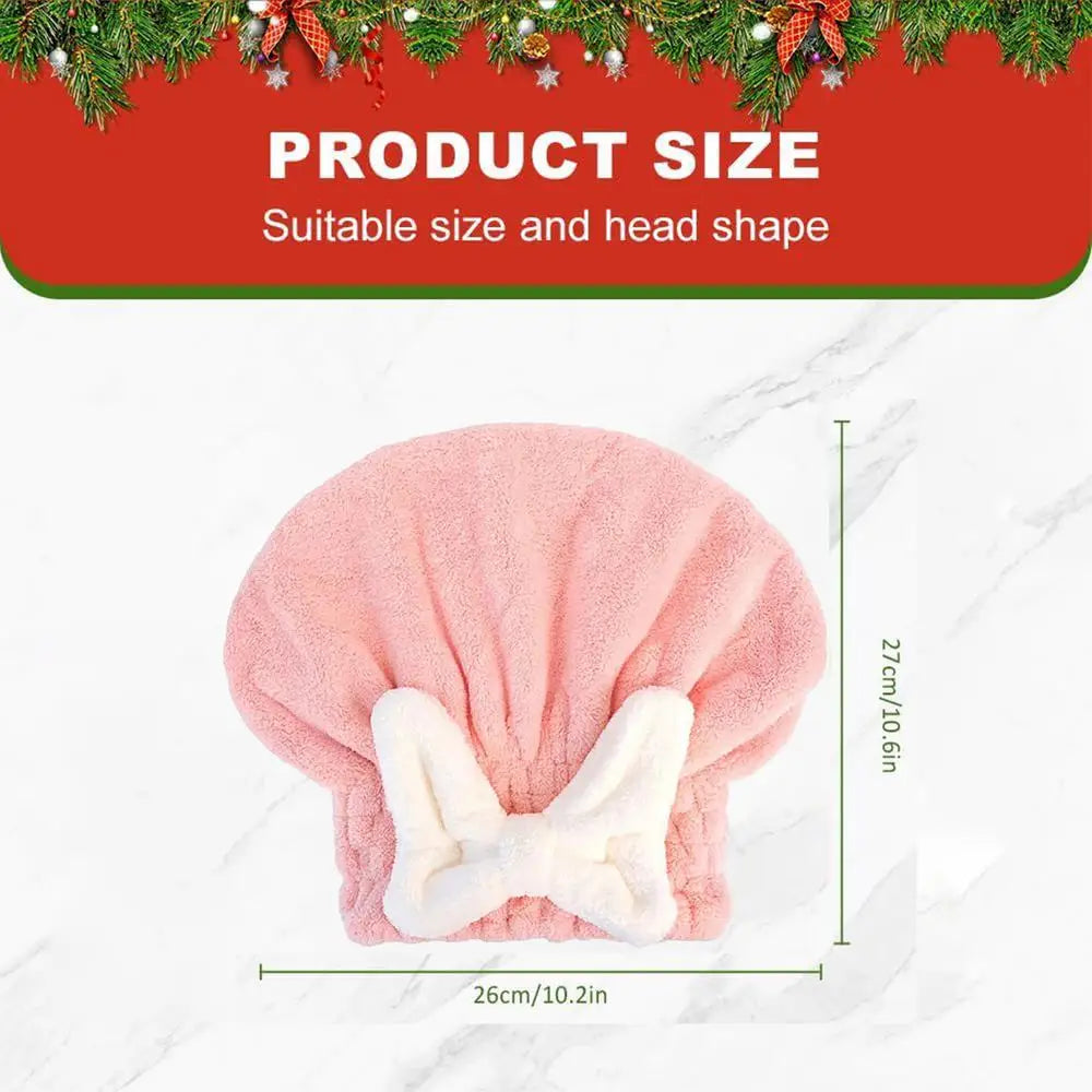 Hair Towel Wrap Super Absorbent Microfiber Cap