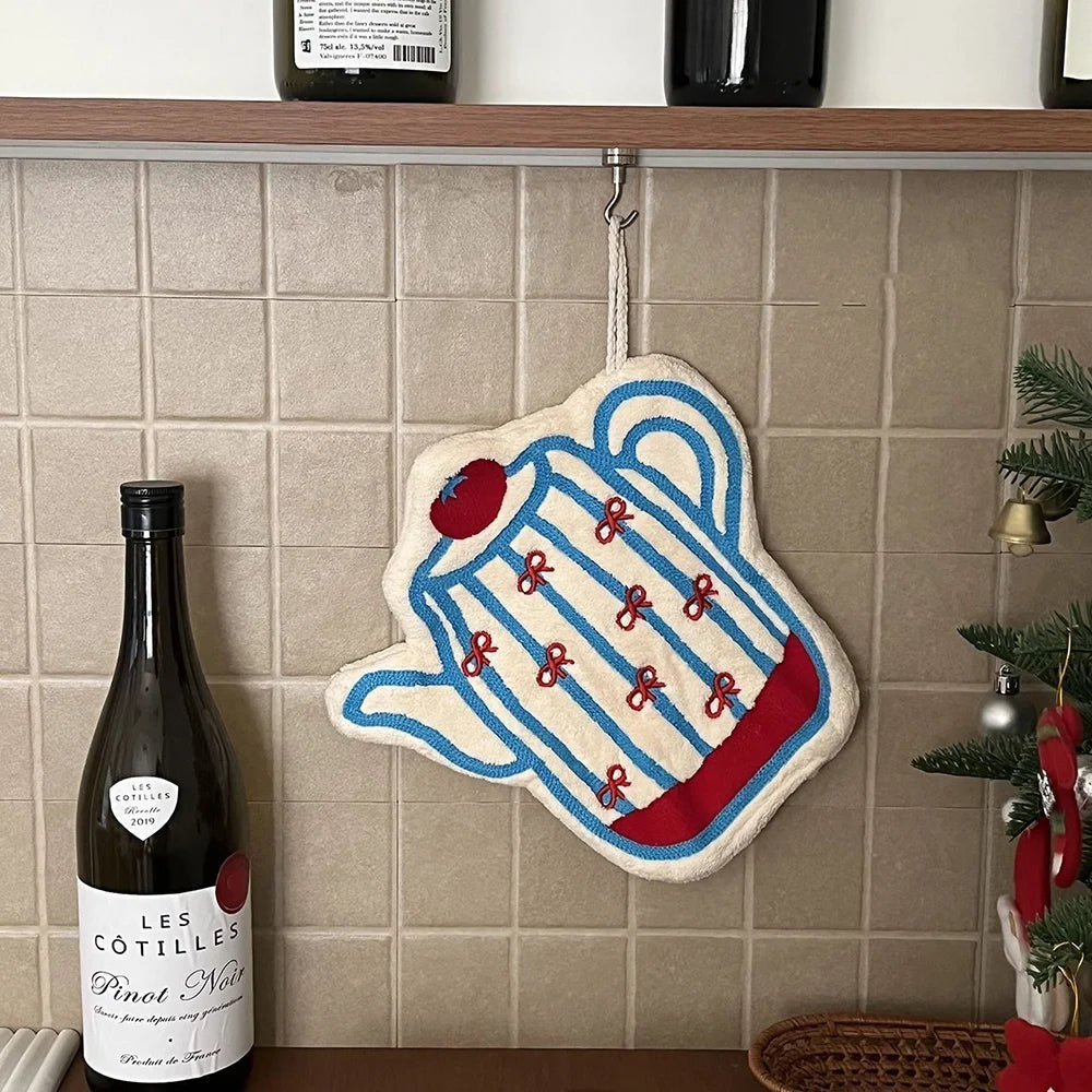 Kitchen Hand Towel Absorbent Hanging Cloth