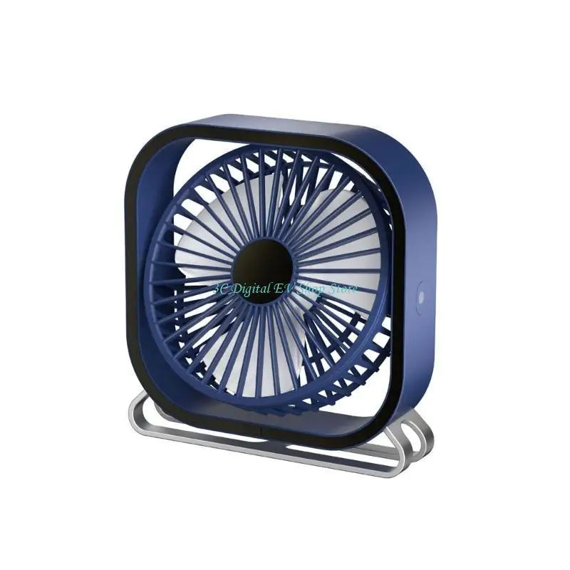 E74D USB Desk Fan 3 Speeds Quiet Portable Fan