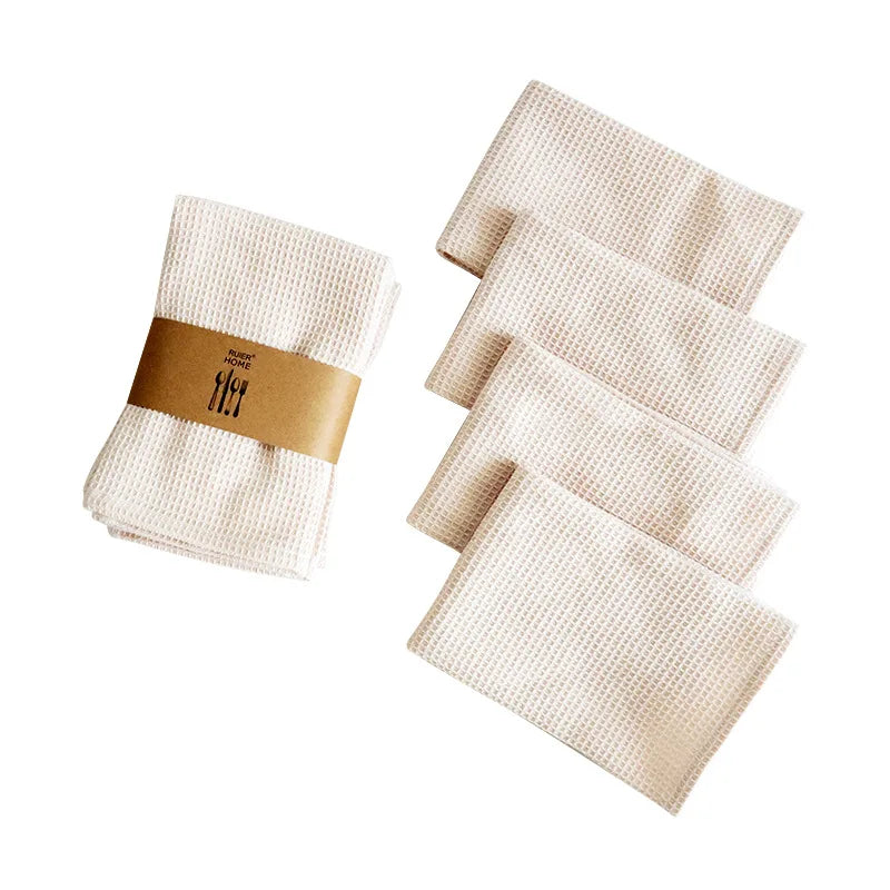Kitchen Dish Towels Cotton Absorbent Tea Cloths