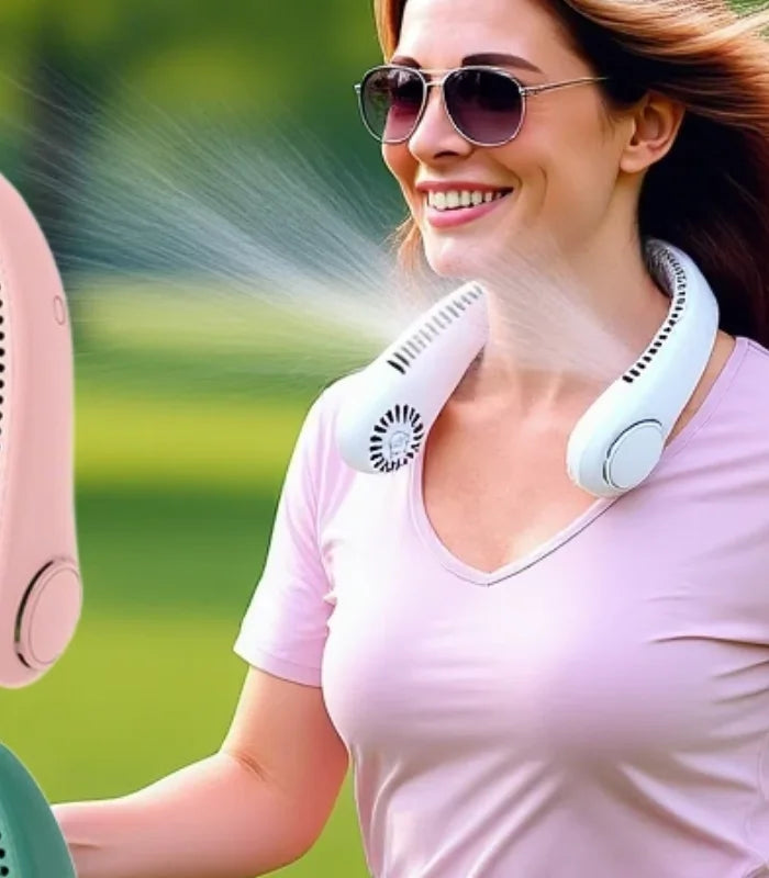 Portable Neck Fan Adjustable Rechargeable Cooling Fan