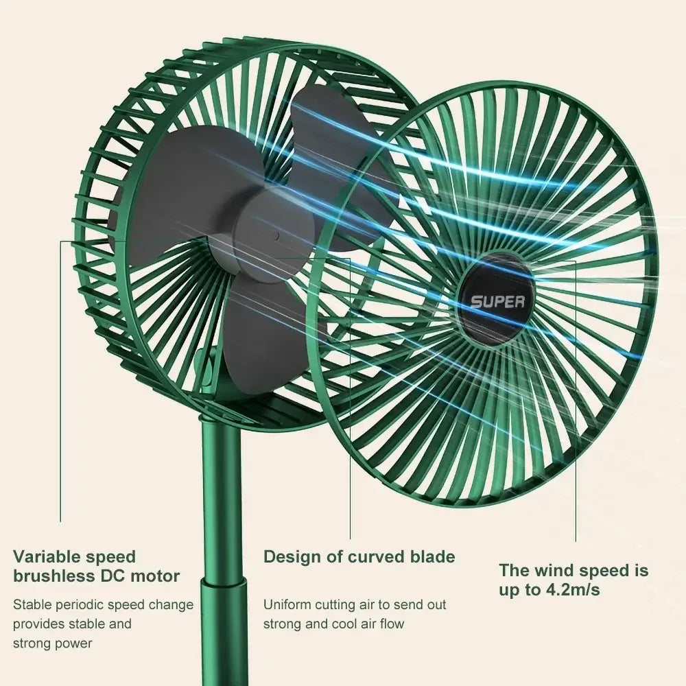 Desktop USB Fan Folding Retractable USB Charging Fan