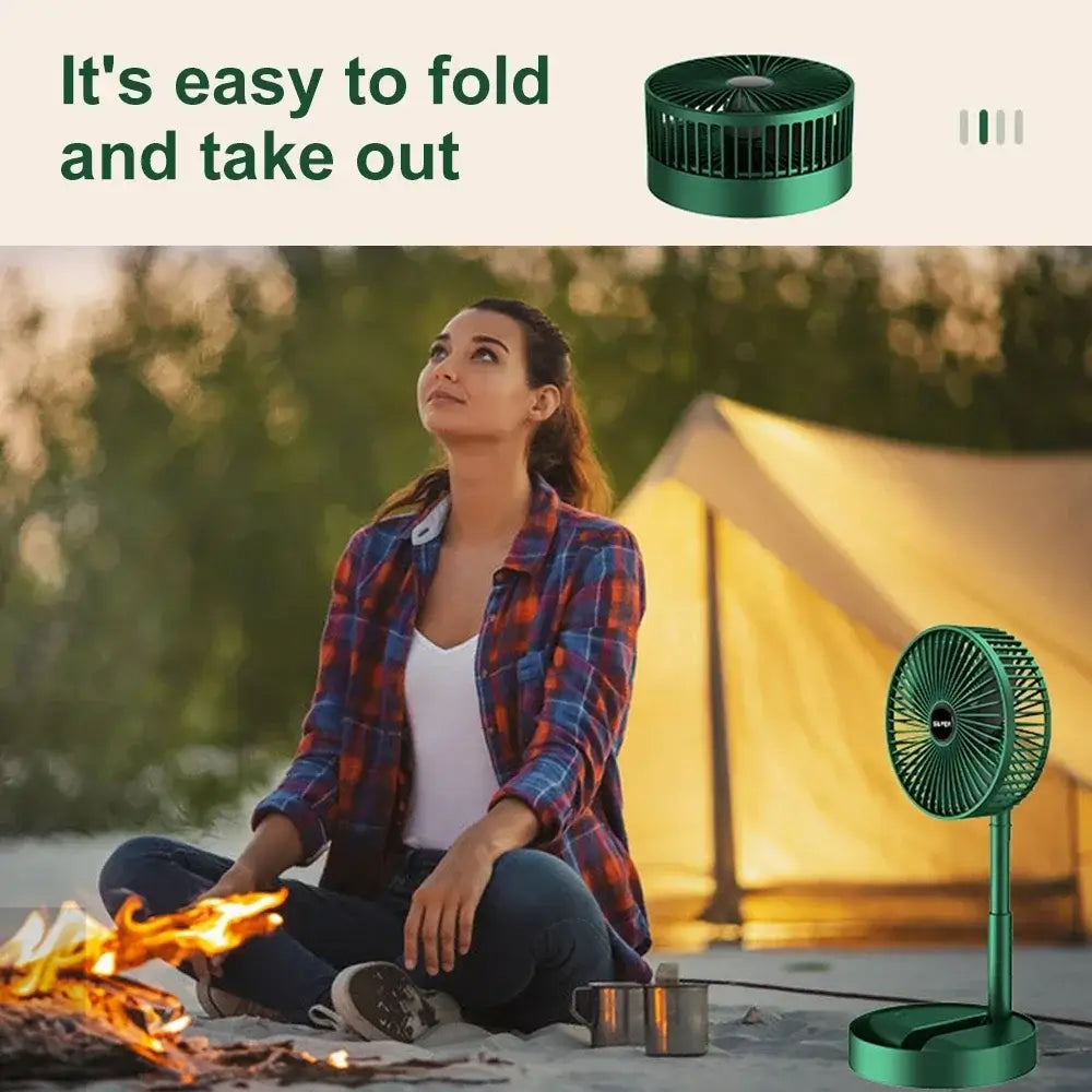 Desktop USB Fan Folding Retractable USB Charging Fan