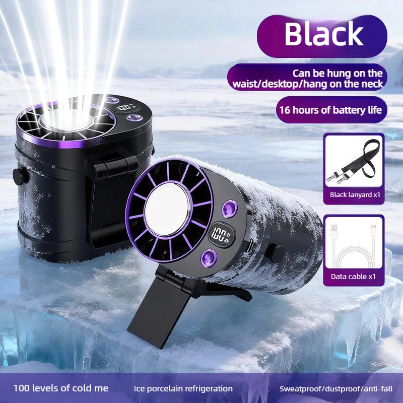 Portable Waist Fan Clip-On Rechargeable Outdoor Fan