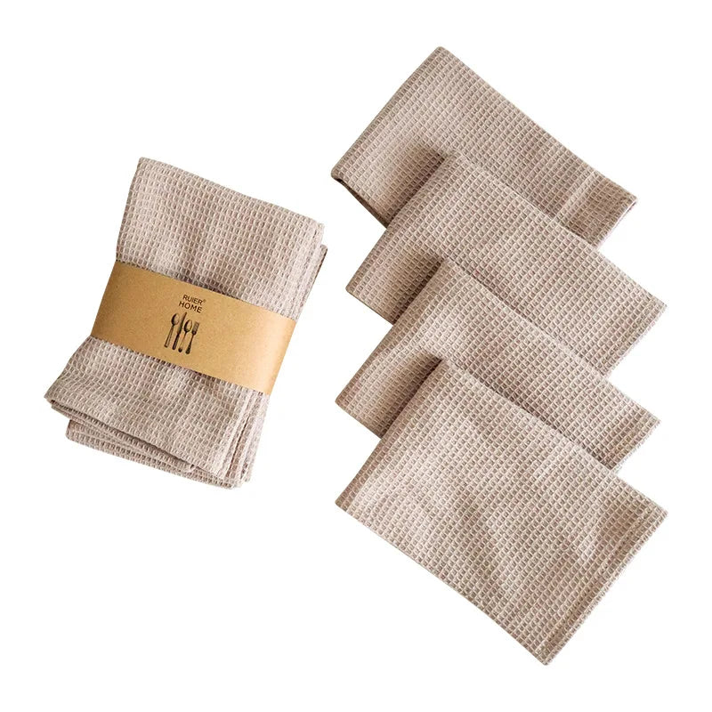 Kitchen Dish Towels Cotton Absorbent Tea Cloths