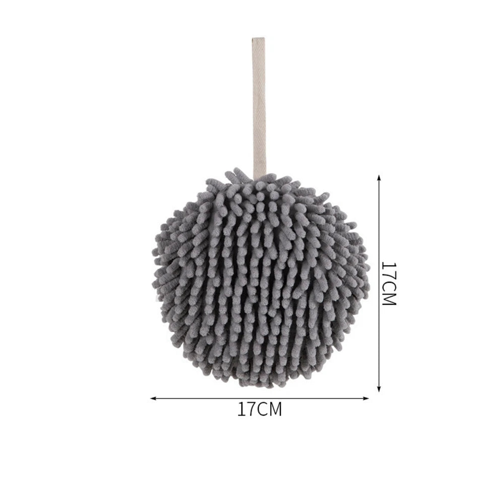 Hand Towel with Hanging Loop Soft Absorbent Cloth