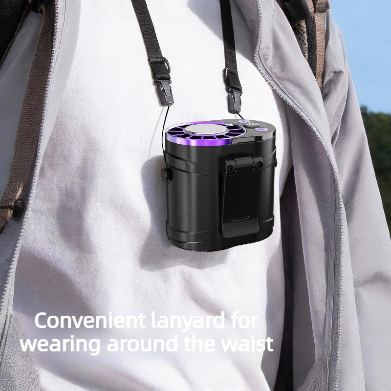 Portable Waist Fan Clip-On Rechargeable Outdoor Fan