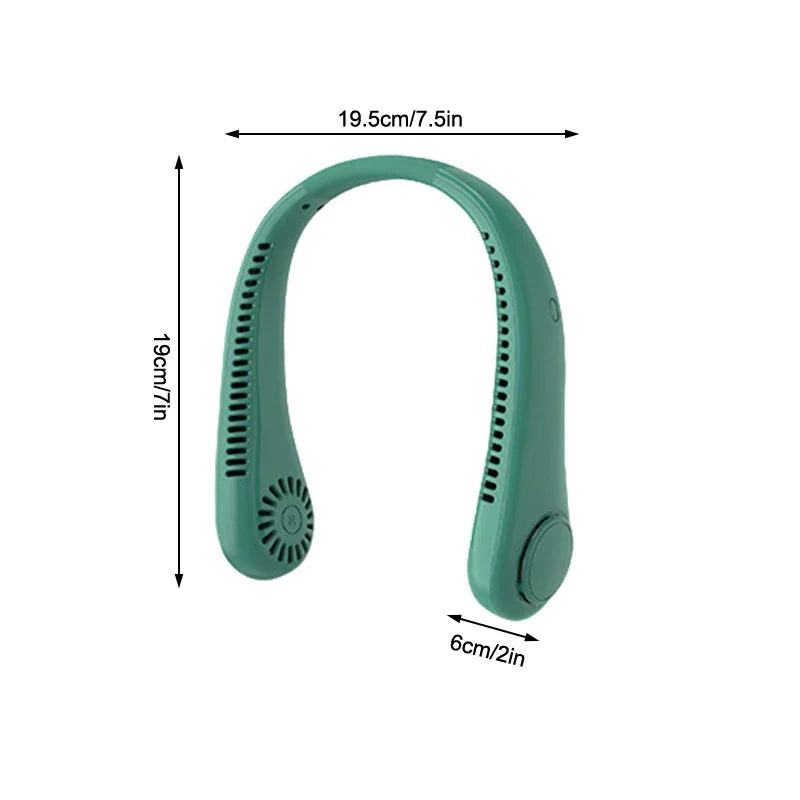 Portable Neck Fan Adjustable Rechargeable Cooling Fan