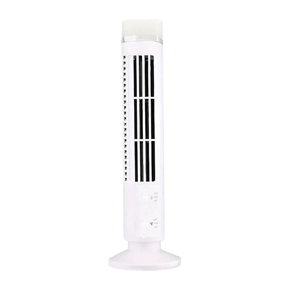USB LED Tower Fan Bladeless Cooling Fan - Quiet & Portable