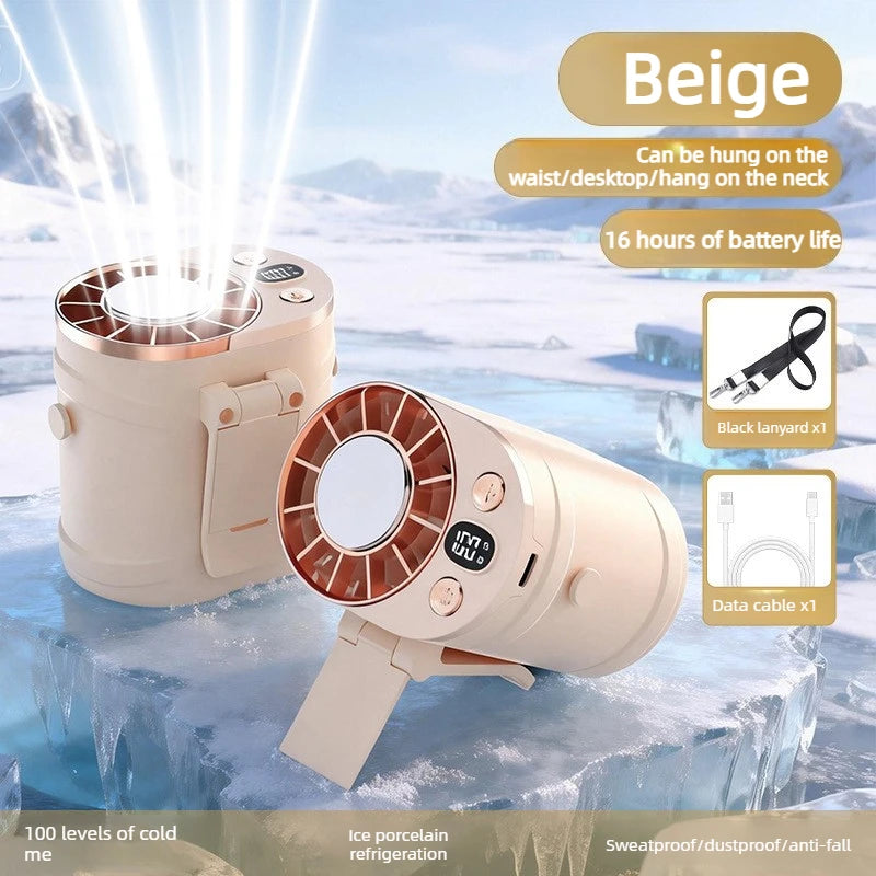 Portable Waist Fan Clip-On Rechargeable Outdoor Fan
