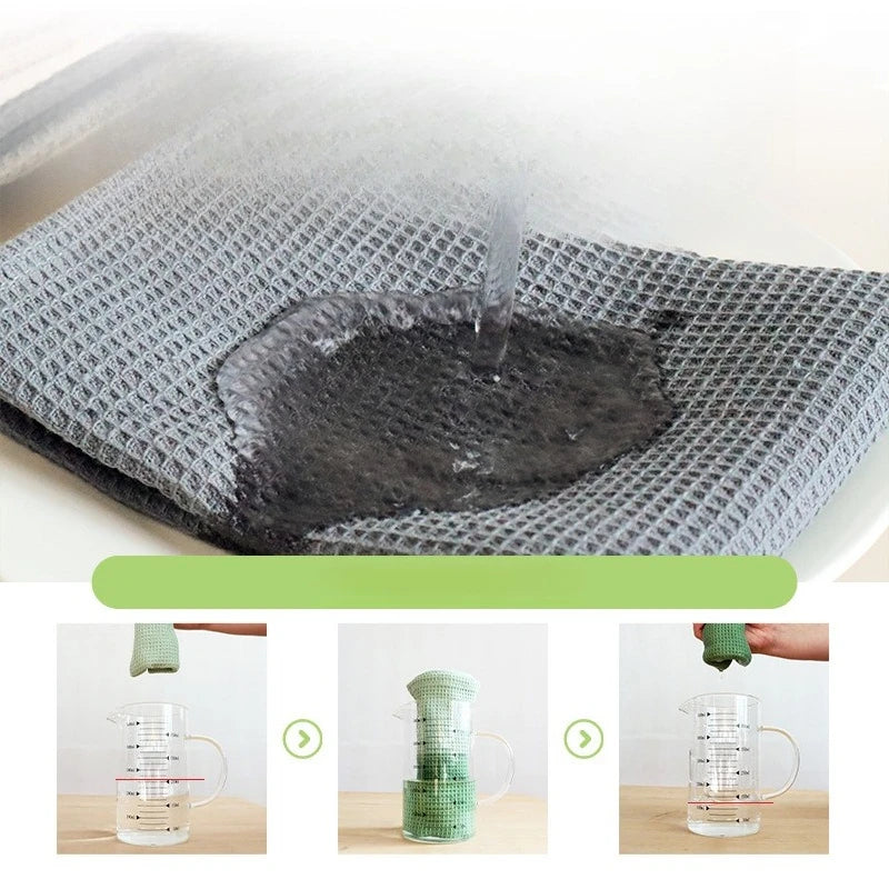 Kitchen Dish Towels Cotton Absorbent Tea Cloths