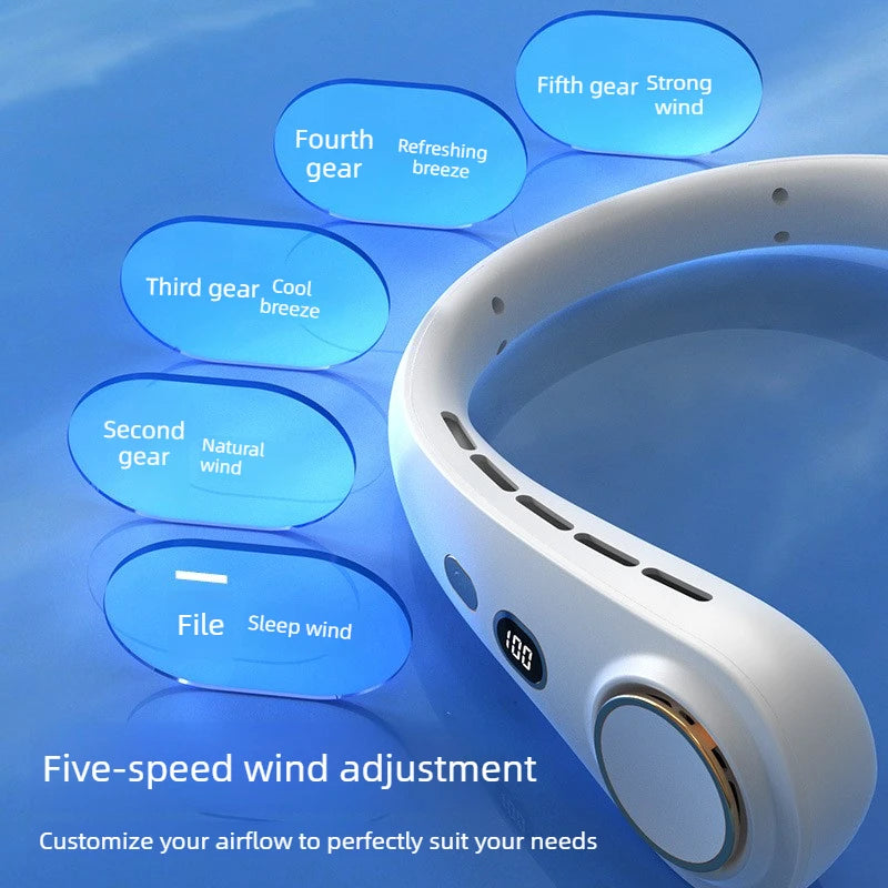 Portable Neck Fan Rechargeable Wearable Cooling Fan